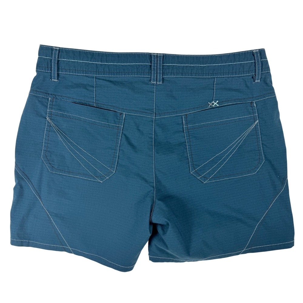 Title Nine Clamber Shorts Wmns 8 Teal Blue Hiking Outdoor Active Stretch Pocket